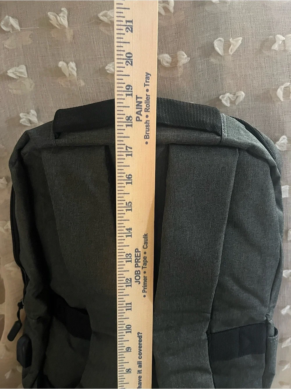 Men's Grey laptop Backpack - Compact Everyday Bag
